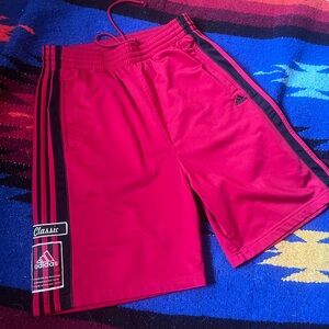 Adidas Men's Bold Red Athletic Shorts